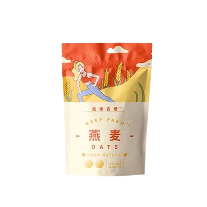 [중국에서 직접 메일] Self-Discipline Farm 인스턴트 순수 호주 통곡물 오트밀 고식이 섬유 건강한 영양 아침 식사 대체품 300g/bag