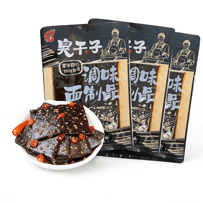  飞旺 【年货必备】长沙臭干子大包辣条湖南特产儿时怀旧麻辣零食小吃80g*1袋