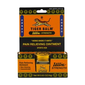 Tiger Balm Sports Rub Ultra Strength Pain Relieving Ointment, 0.63 OZ
