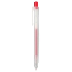 SMOOTH GEL INK KNOCK TYPE BALLPOINT PEN 0.5MM #Red 1P