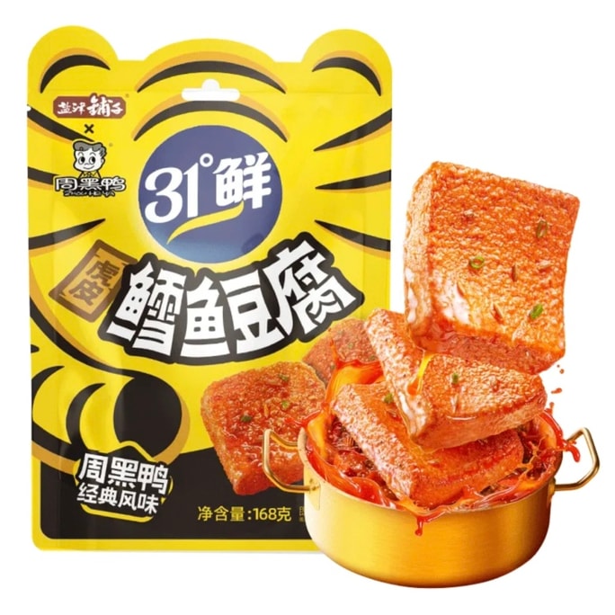 周黑鸭 盐津铺子 鳕鱼豆腐168g