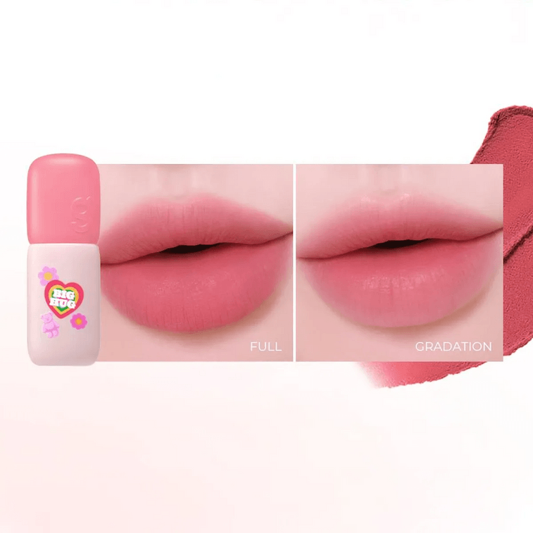 누드 블러 틴트 위글 위글 세트, #02 쿨 바스켓 - 틴트 #06 + 블러셔 #12 + 애교살 메이커 #02 + 헤어롤 4