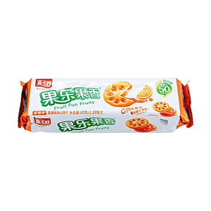 嘉士利 果乐果香 香橙果酱夹心饼干 93g【升级配方 水果成分≥50%】