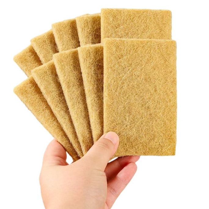 Sisal Paste Sponge Cloth 10 Pcs