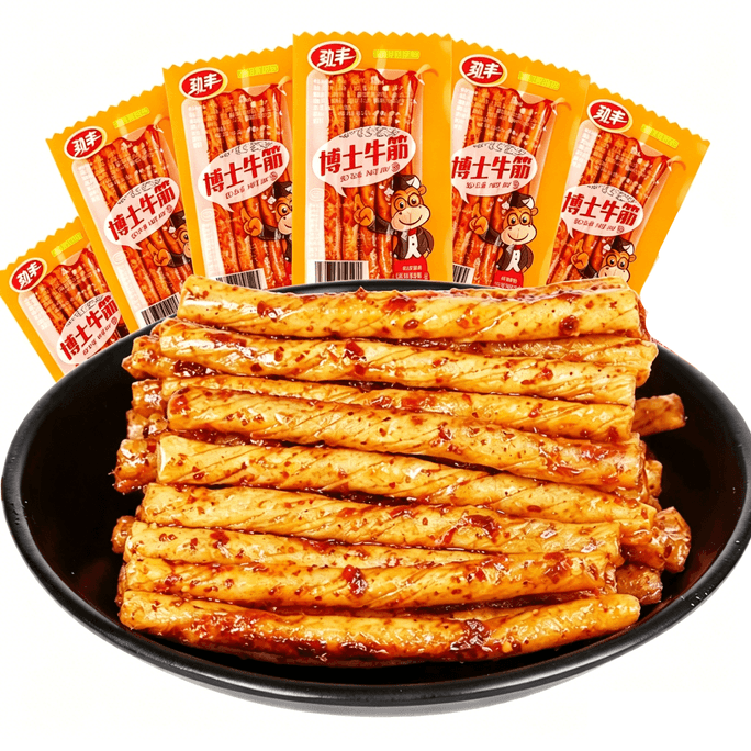 勁豐 博士牛筋 辣條 麻辣麵筋 豆筋 20g*6包 【120g】豆製品辣片 辣棒【懷舊兒時 童年回憶】