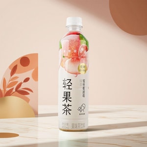 Peach Cranberry Green Tea Fruit Tea Beverage, 15.22 fl oz