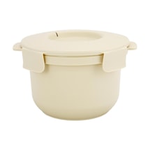 전자레인지용 저당 밥솥 (베이지색, 탄수화물 45.4% 감소, 7.9×4.9인치)