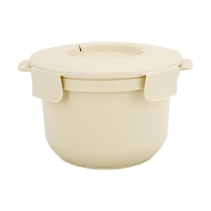 전자레인지용 저당 밥솥 (베이지색, 탄수화물 45.4% 감소, 7.9×4.9인치)