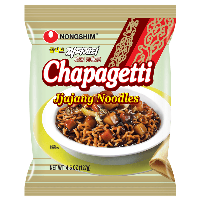 Chapagetti, Black Bean Noodles, 4 Pack