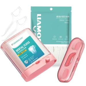 Pink Automatic Floss Box For 1 Set