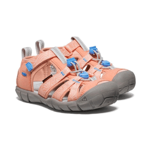 KEEN Kids Seacamp II CNX Hybrid Water Sandal - Papaya Punch/Marina US 10