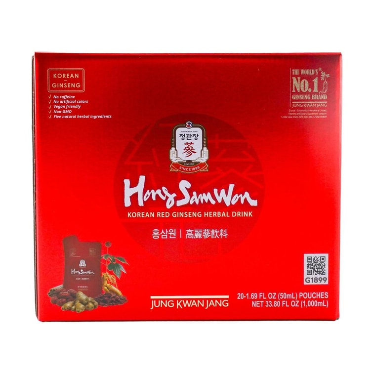 韓國CHEONG KWAN JANG正官莊 紅參園滋養養顏6年根高麗參飲品 上班族必備 50ml*20袋入 9