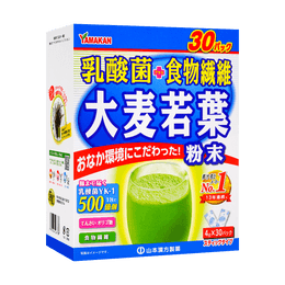 日本YAMAMOTO山本漢方製藥 乳酸菌大麥若葉青汁粉末 4g*30包