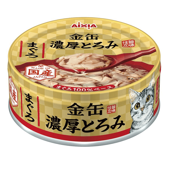 【日本直送】アシヤ ゴールド缶 リッチシリーズ キャットフード 70g【ツナ】