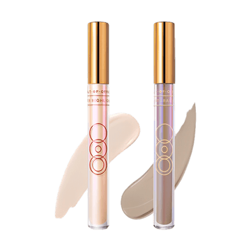 Highlighter & Contour New Formula, OOO Classic Light & Shadow Duo, Oil-Control Sculpting Sticks Set, Natural Finish