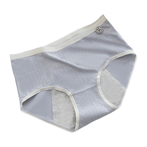 [중국에서 직접 우편] 보나스 월경 팬티 중간 허리 항균 안전 위생 바지 하늘색 3피스 M 사이즈