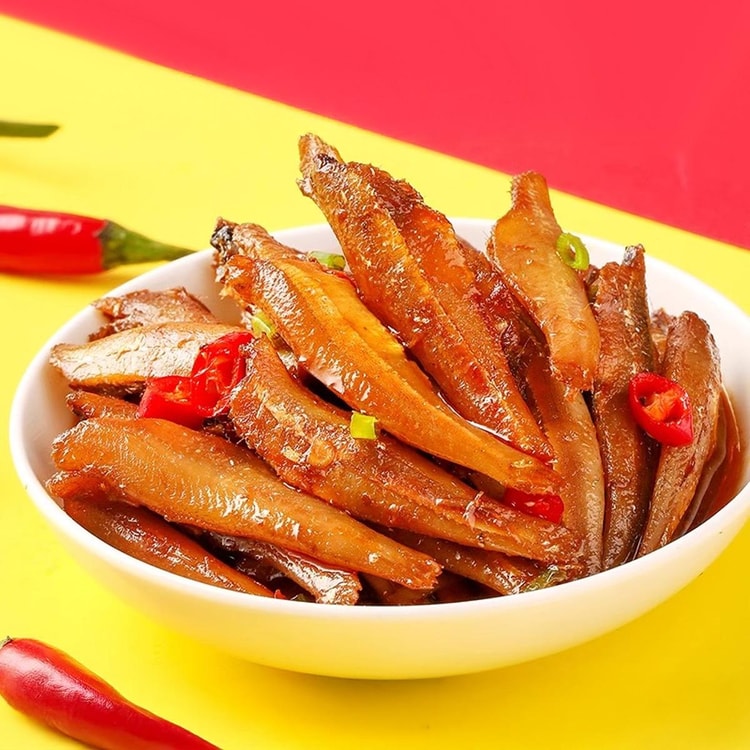 JINZAI Small Deep Sea Fish Spicy Flavor 4.23 oz - Yami.com