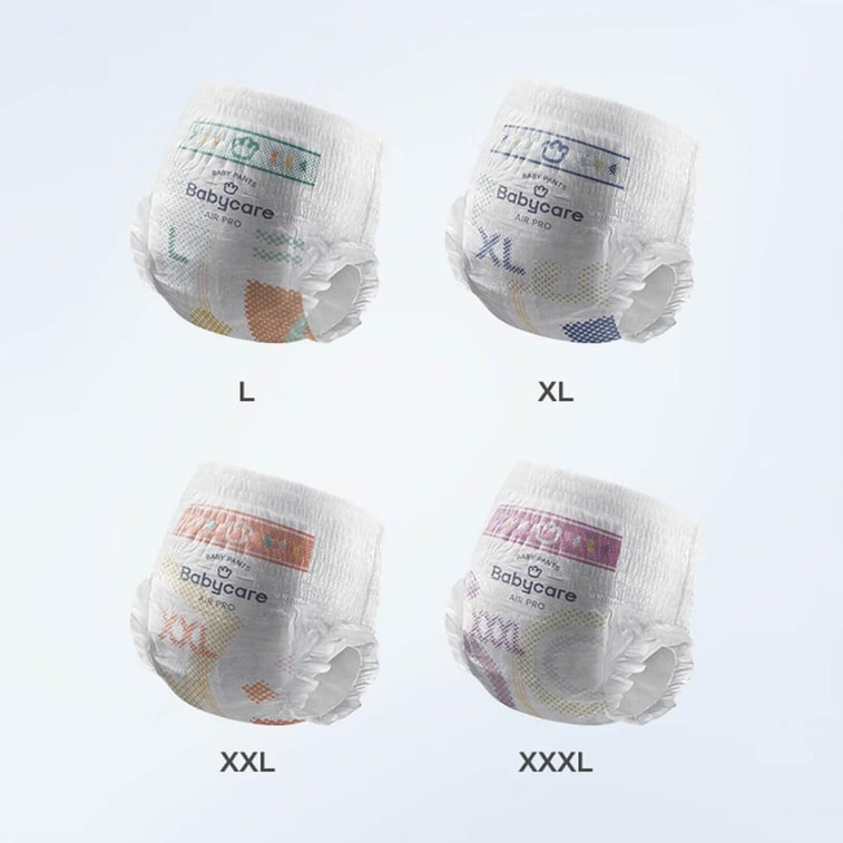 BC 베이비케어 에어 프로 아기 기저귀 초박형 통기성 허리 스티커 기저귀 사이즈 L (20-31lb, 40개입 * 3팩 [3팩 밸류팩] 4