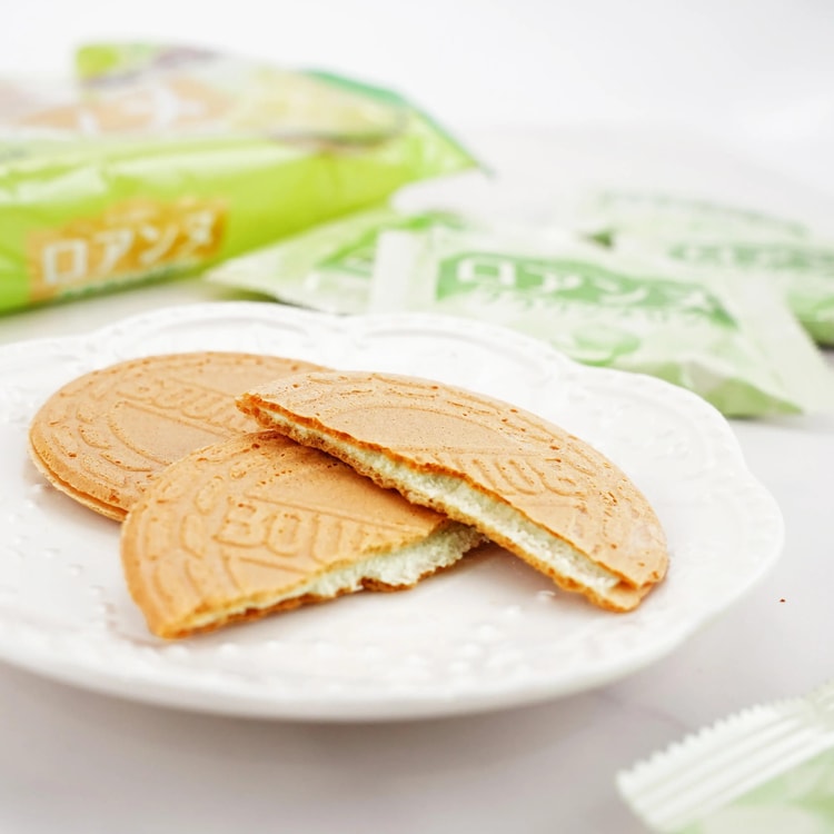 BOURBON Roanne Wafer Crown Melon Flavor Biscuits, 4.72 oz