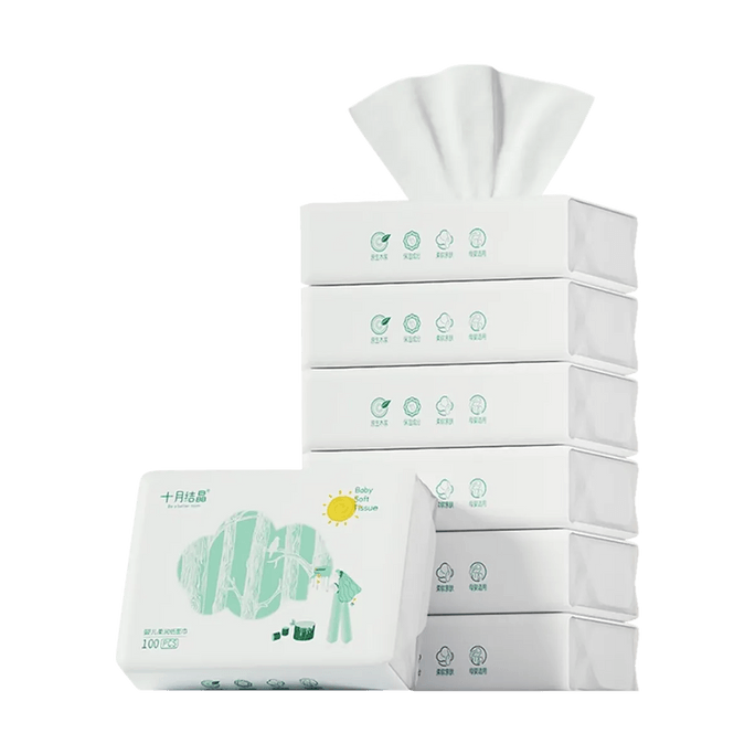 Specific Moisturizing Lotion Tissue, Cloud - Soft Tissue, for Newborns, 100 Sheets * 6packs