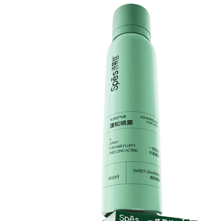 Fluffy No-Rinse Dry Hair Spray, Refreshing and oil-removing Dry, High Head Top Puffy Powder, Sweet and Fragrant Pomelo, 150ml*1 bottles 3
