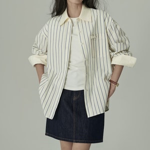 HSPM New Fresh College Style Shirt Striped L