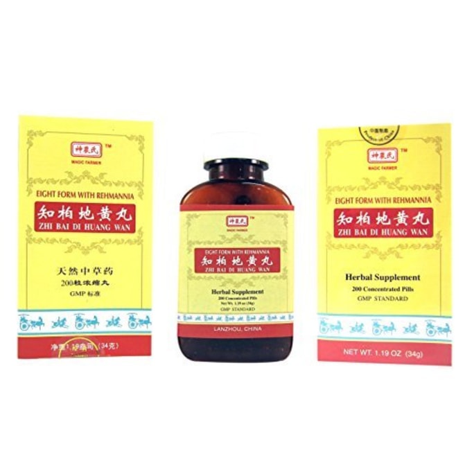 Eight Form with Rehmannia Zhi Bai Di Huang Wan 200 Pills