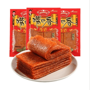 嘴巴香 麻辣親嘴片辣條 老式大辣片 休閒小零食18g*5包