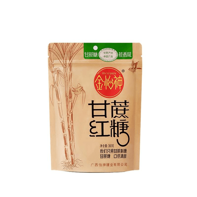 【중국 직송】 진이신 사탕수수 흑설탕 가루 정통 사탕수수 설탕 360g/봉지