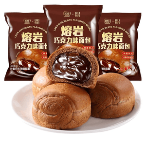 【中国直邮】 怪兽考拉 熔岩巧克力味面包早餐60g*3包