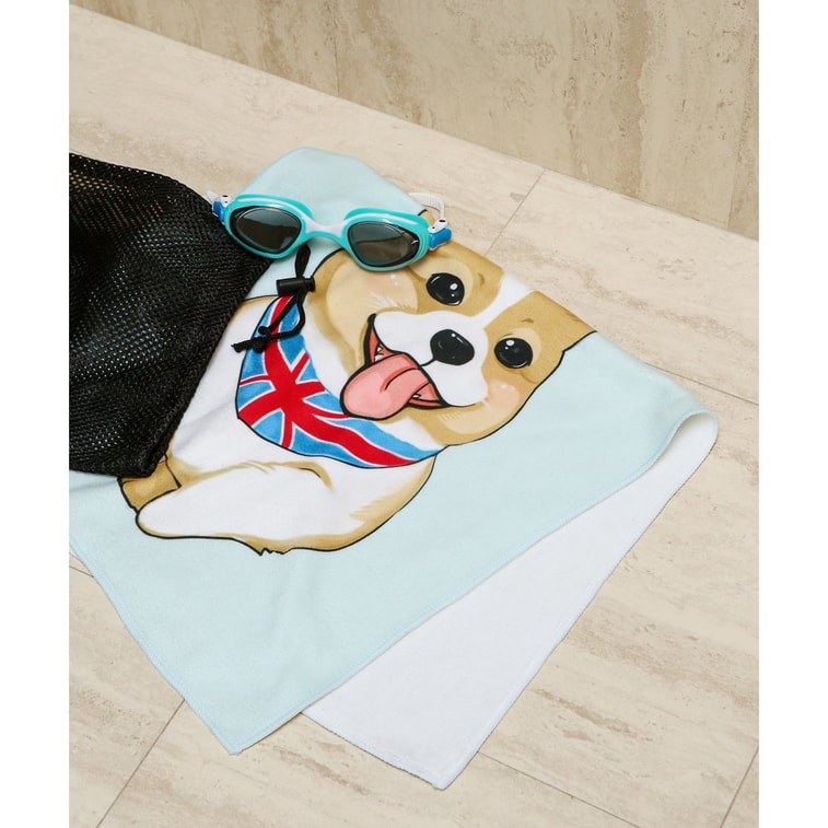 페토라마 슈퍼 흡수성 코기 비치 타월 #LoveCorgis# 4