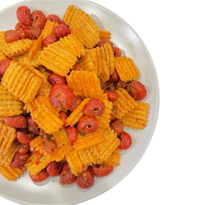 아메리칸 푸디의 매콤한 새우 꼬리 모양 바삭한 쌀과자 100g [신제품, 매콤하고 중독성 있어요]