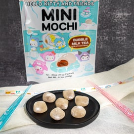 日本SANRIO三丽鸥 迷你麻糬 珍珠奶茶味 180g