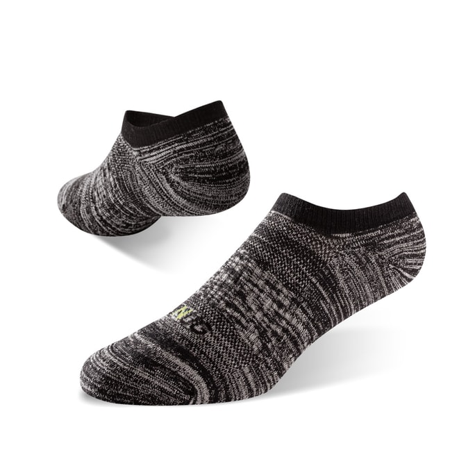 Sports Low Cut (thick Sole) Anti-Odor Socks - Shaded Black Grey (22-24cm)