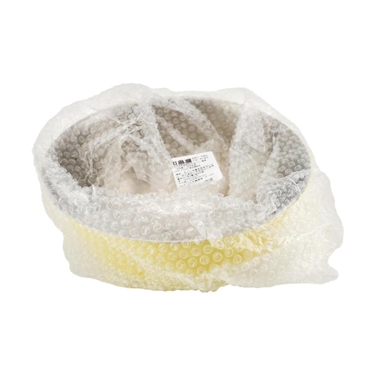 川岛屋 不锈钢沙拉碗 和面揉面打蛋碗 家用凉拌菜料理盆 水果色拉大碗 柠檬黄 22cm 7