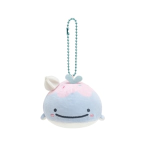 【日本直郵】SAN-X 冰淇淋粉紅藍鯨 毛絨掛件