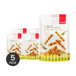 Mini Fried Twists With Seaweed Flavor, 7.34 oz *5【5 Packs】