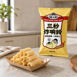 满小饱 三秒响铃卷 12g【三秒吸汁】【蓬松酥脆】