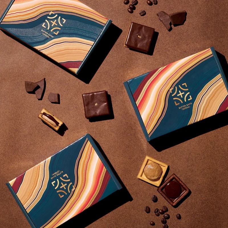 【日本直邮】 日本 press butter sand 2026年情人节 期间限定  咖啡x巧克力夹心黄油饼干 4个装