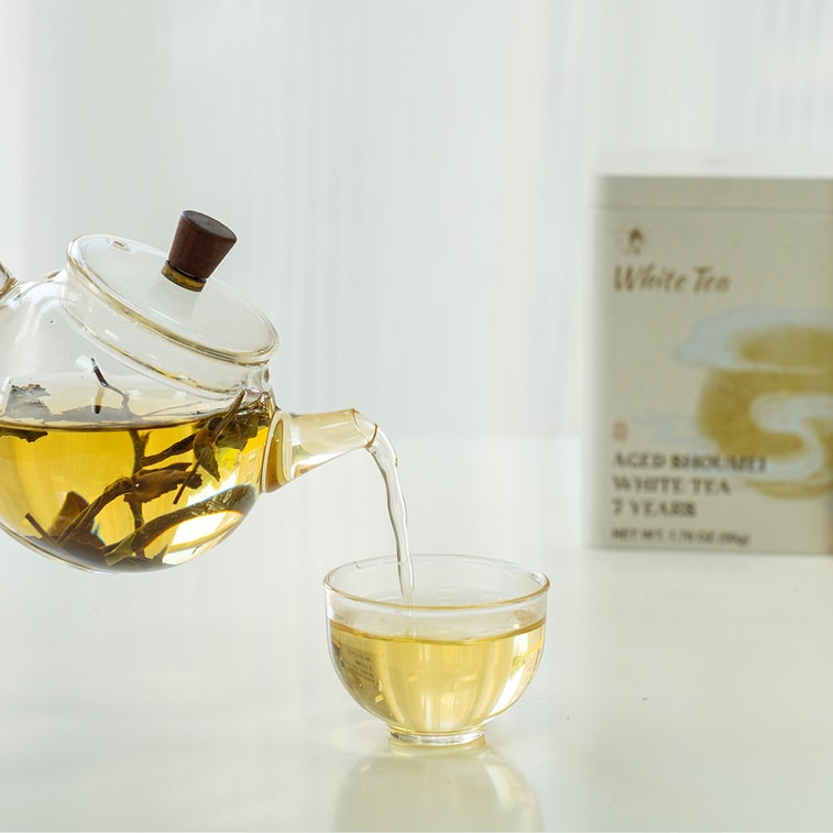 茶園月枝オリジナルリーフティー - 七年熟成松梅白茶 50g 4