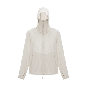 303UV Pro Women's Moisture-Wicking Quick-Dry Cape Sun Protective Jacket, Off-White, L, UPF100+