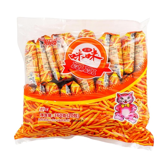 爱尚 咪咪虾条 20包入 360g【童年回忆】
