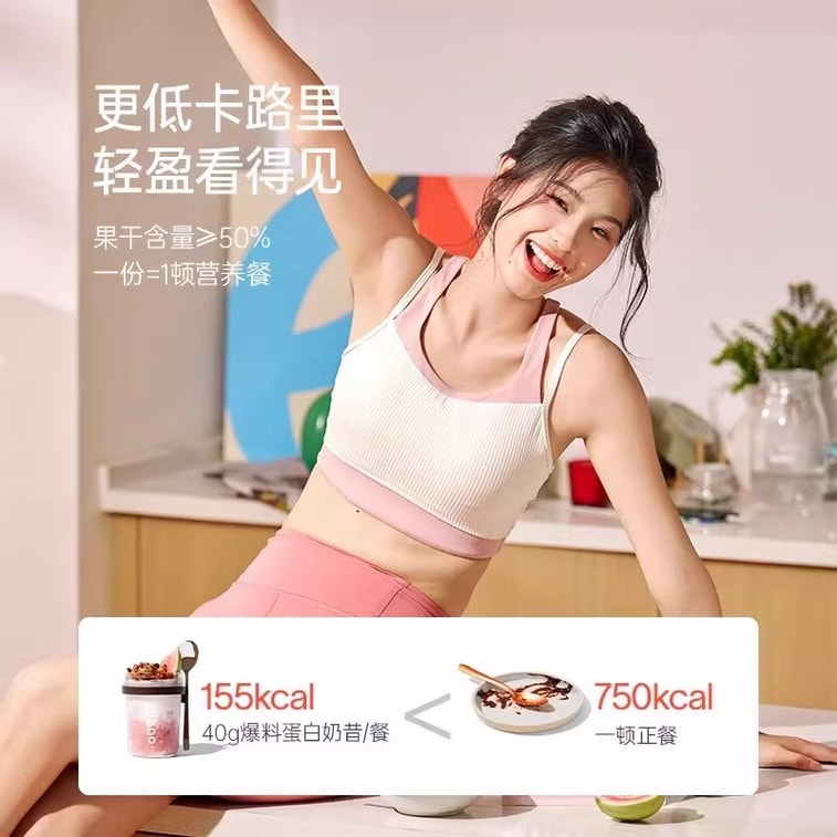 【中国直邮】 Fiboo 超模蛋白代餐奶昔 【牛油果椰椰味280g/袋】 低卡轻食 高蛋白饱腹 3秒速食 4