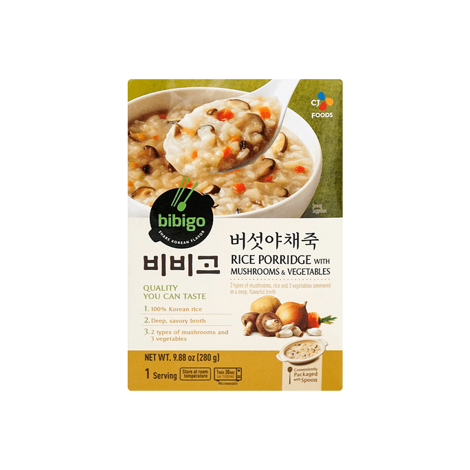Rice Porridge With Mushrooms And Vegetables 280g