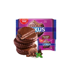 【中国直邮】 马来西亚 Munchy's 进口纯可可脂夹心饼干,巧克力涂层香甜浓郁,冰淇淋口感丝滑,20g*20独立小包,便携分享休闲零食