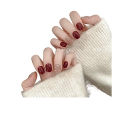 Pure handmade nail art high-quality finished cat's eye short nail patch Rose Manor S10 pieces *1 box