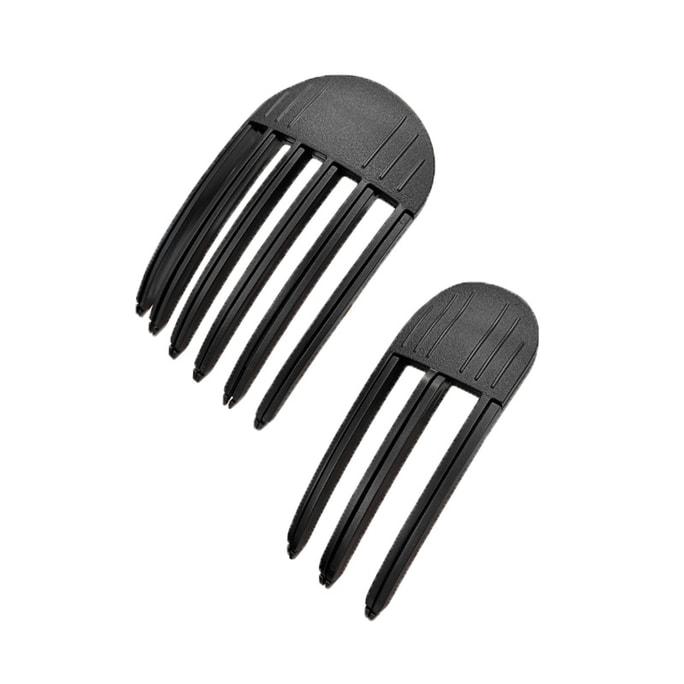 2025 New High Top Bangs Clip 2pcs #Black