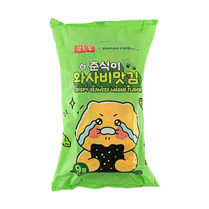 Kakao Choonsik Crispy Seaweed Wasabi 9 Pack, 1.59 oz