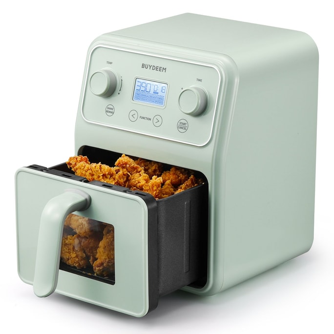 Air fryer F51 visible large capacity 4L metal inner pot Air fryer Little Green 1 Pack