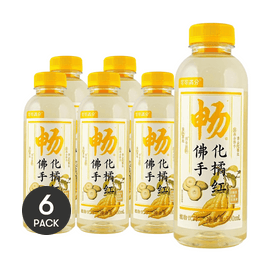 可可滿分 佛手化橘紅 植物草本飲料 500ml *6【6份超值裝】【盒馬同款】【清暢潤喉】【低卡低糖0脂】【藥食同源】【草本萃取】